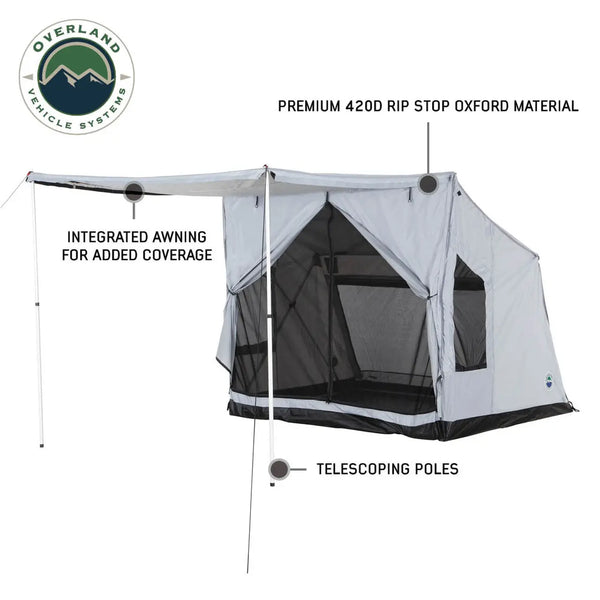 LD P.S.T. - Portable Safari Ground Tent Large, Grey Body & Grey