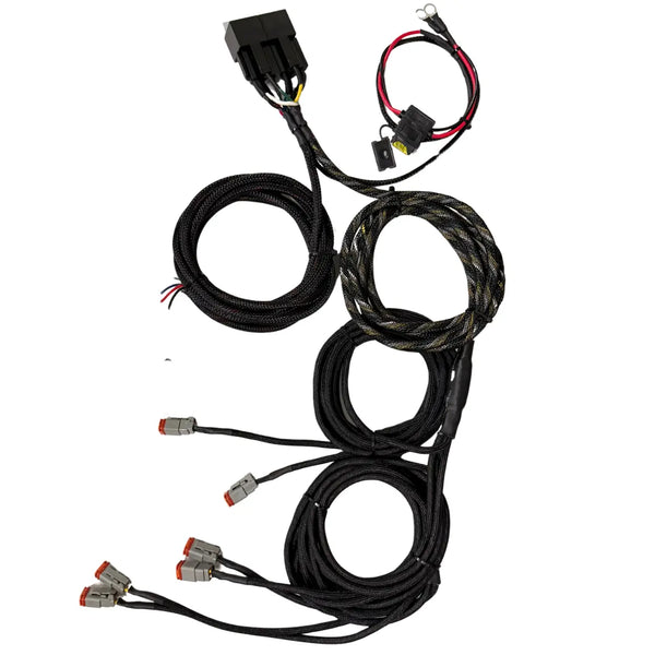 WEISEN 3-Lead Wiring Harness Kit With Dual Switch For LED Light Bar – Fits Toyota Tacoma, Tundra, Hilux, 4Runner & More