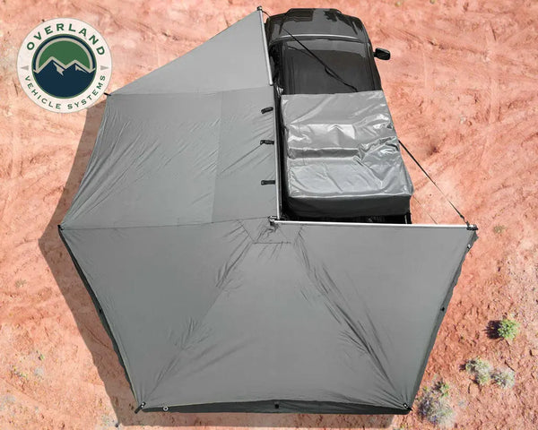 OVS Nomadic Awning 270 Dark Gray Cover With Black Cover Universal - Cali Raised LED