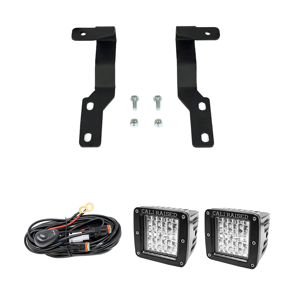 Low Profile LED Ditch Light Brackets Kit For 2005-2015 Toyota Tacoma