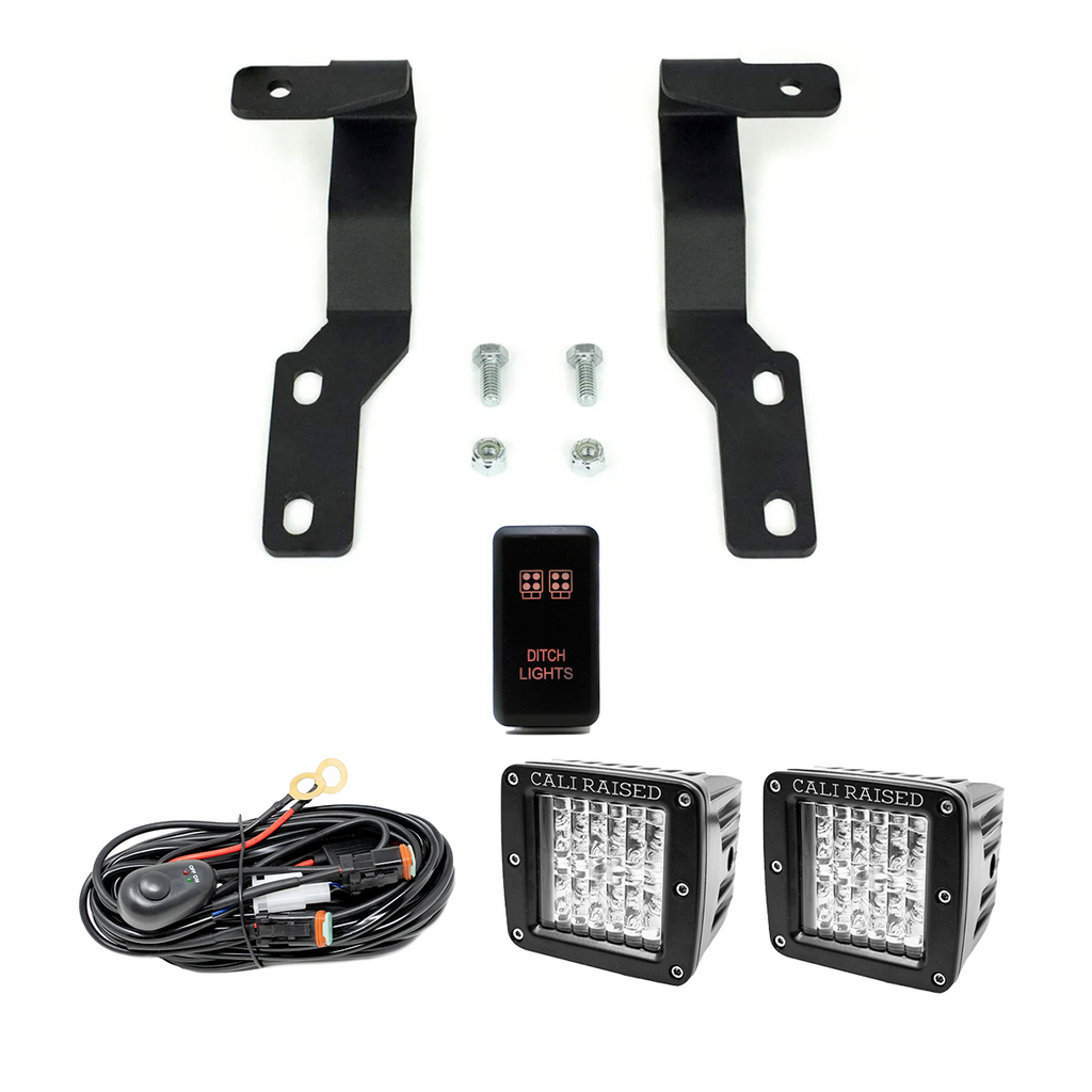 Low Profile LED Ditch Light Brackets Kit For 2005-2015 Toyota Tacoma