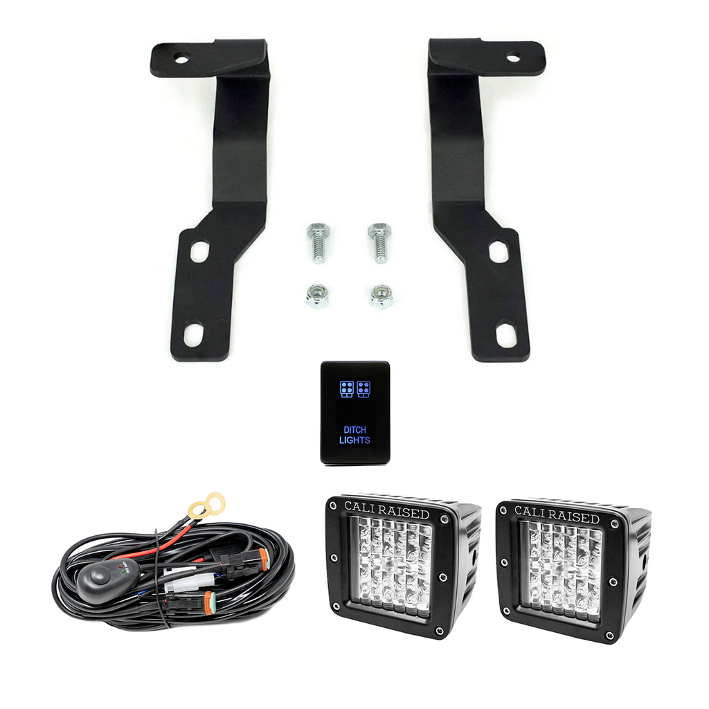Low Profile LED Ditch Light Brackets Kit For 2005-2015 Toyota Tacoma
