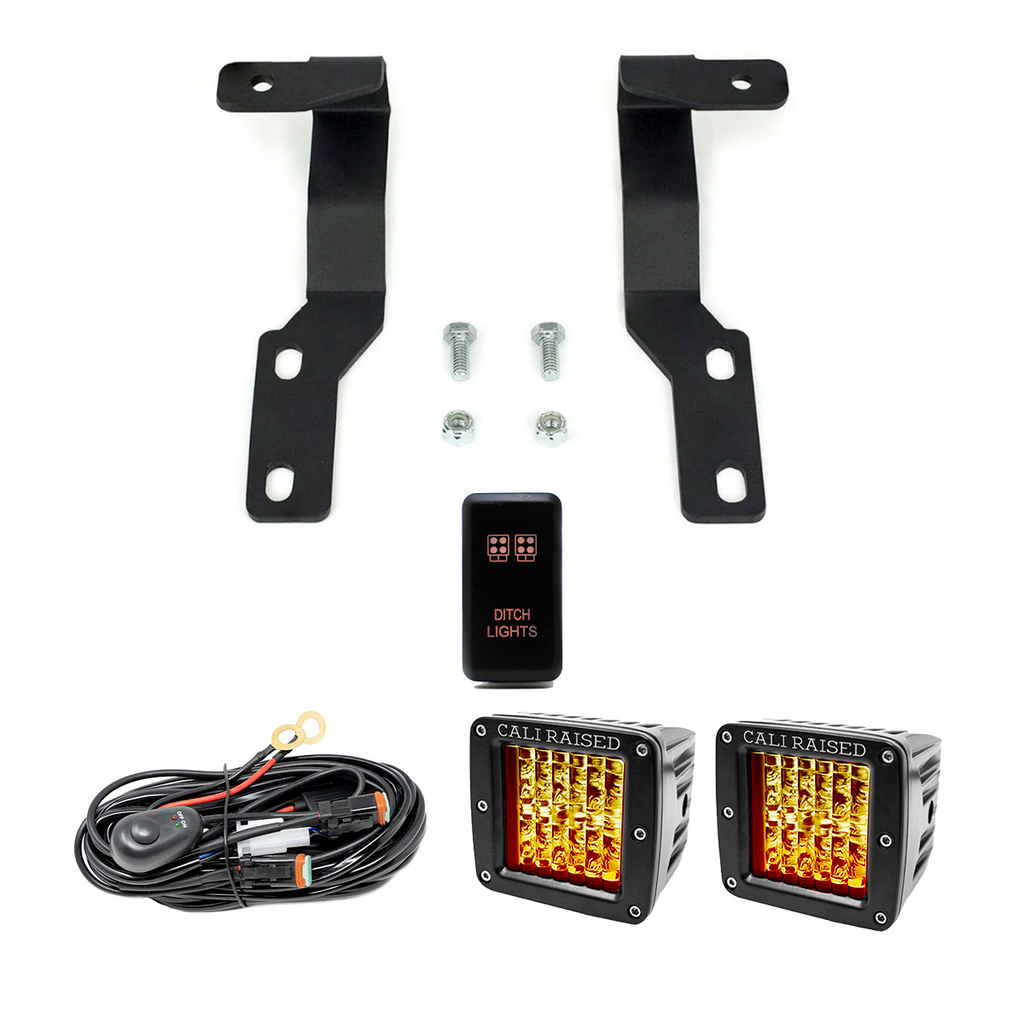 Low Profile LED Ditch Light Brackets Kit For 2005-2015 Toyota Tacoma