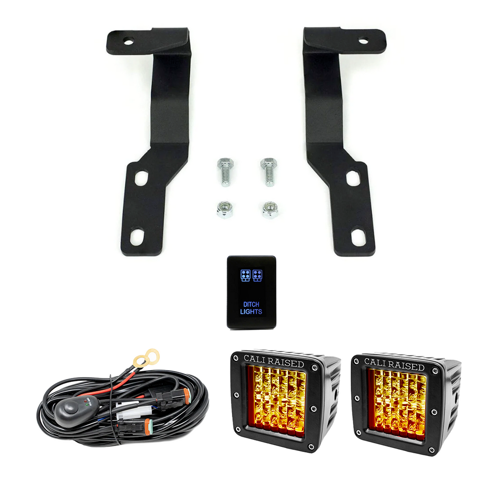 Low Profile LED Ditch Light Brackets Kit For 2005-2015 Toyota Tacoma