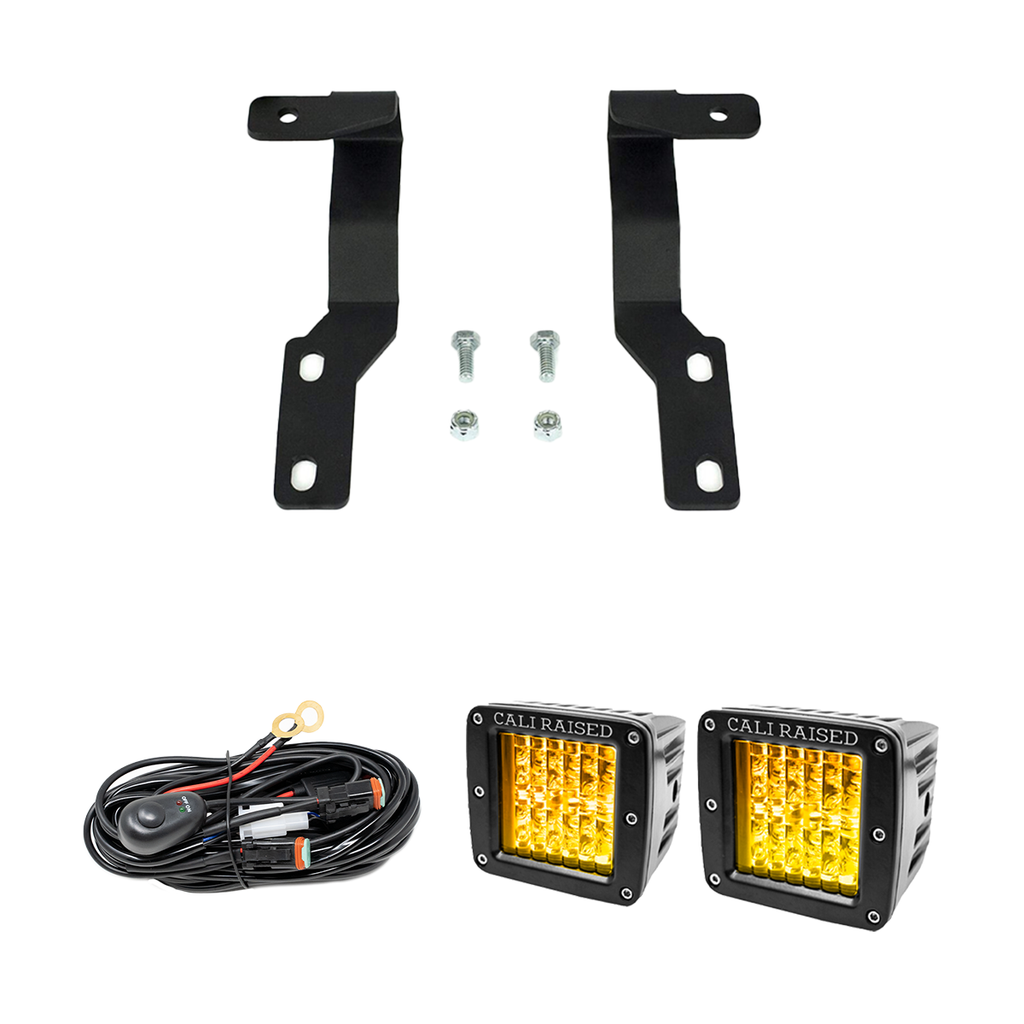 Low Profile LED Ditch Light Brackets Kit For 2005-2015 Toyota Tacoma
