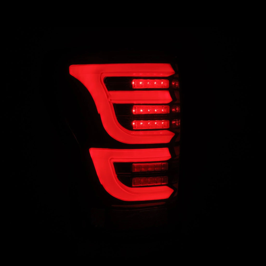 LUXX-Series LED Tail Lights For 2007-2013 Toyota Tundra Black-Red
