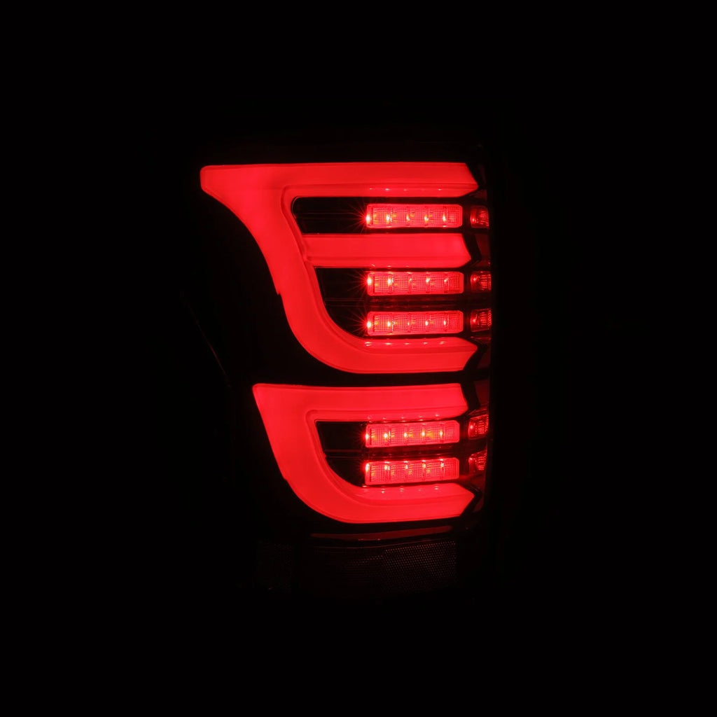 LUXX-Series LED Tail Lights For 2007-2013 Toyota Tundra Black-Red