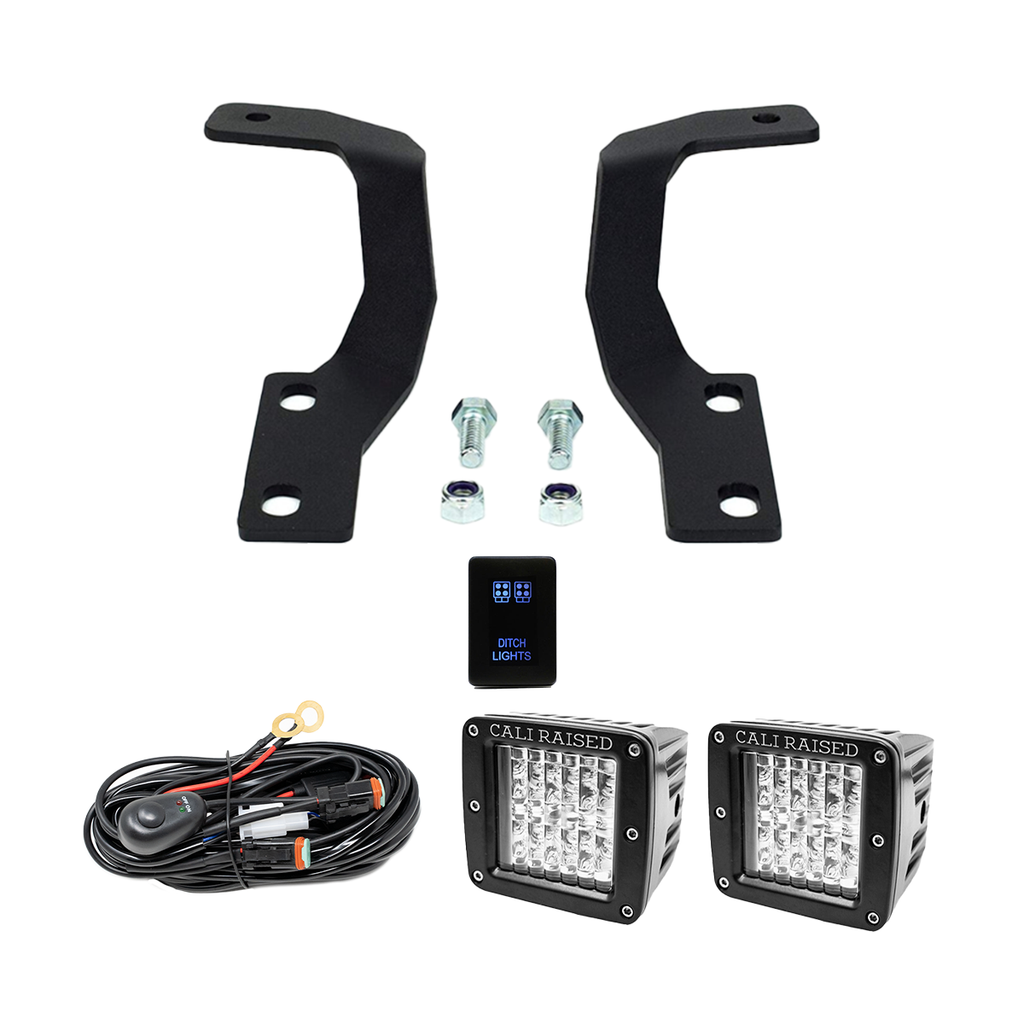 Low Profile LED Ditch Light Brackets Kit For 2010-2022 Lexus GX 460