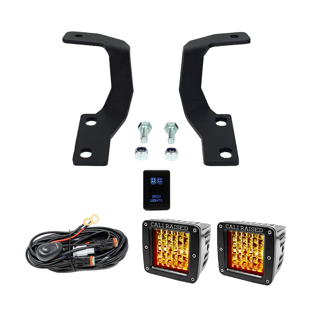 Low Profile LED Ditch Light Brackets Kit For 2010-2022 Lexus GX 460