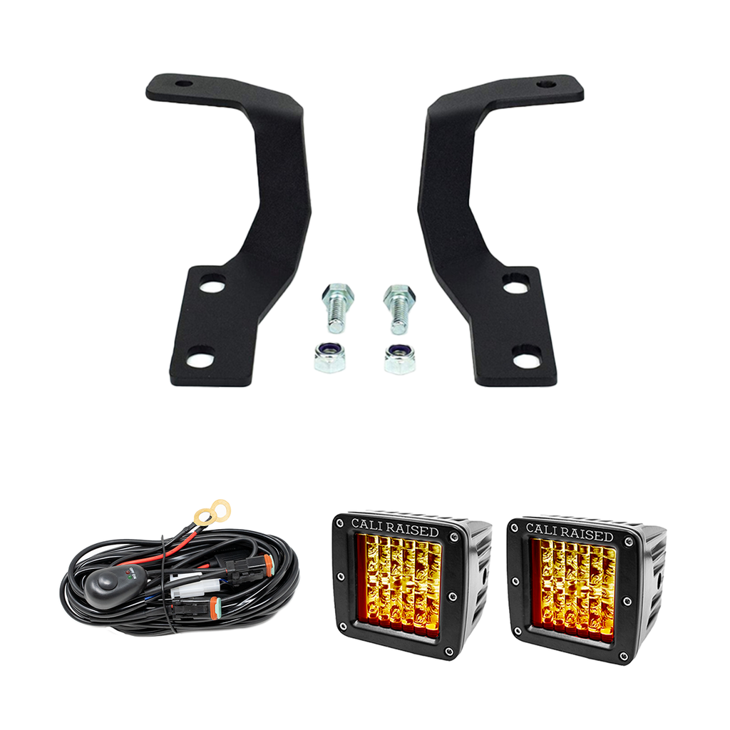 Low Profile LED Ditch Light Brackets Kit For 2010-2022 Lexus GX 460