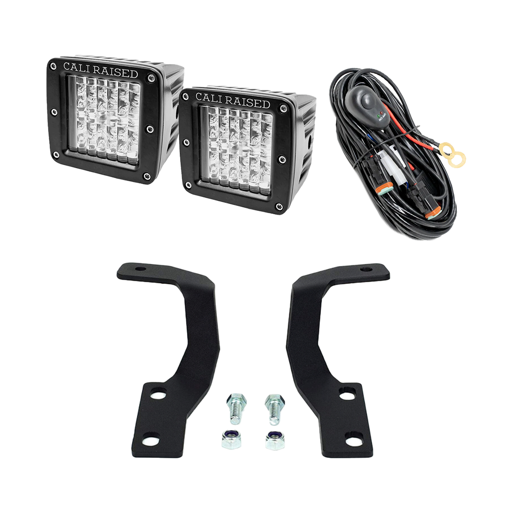 Low Profile LED Ditch Light Brackets Kit For 2010-2024 Toyota 4Runner