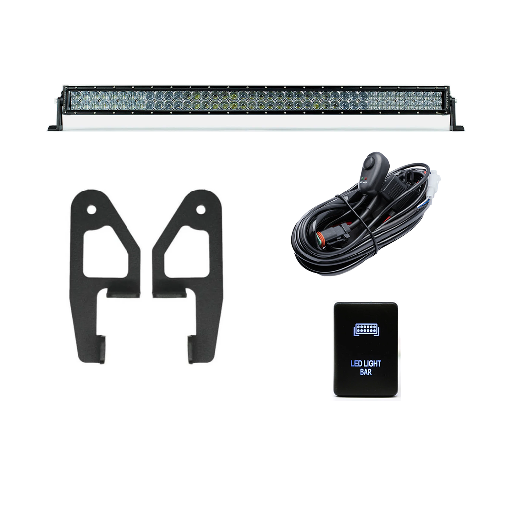 Premium Roof Rack Front Light Bar Kit for 2010-2024 Toyota 4Runner