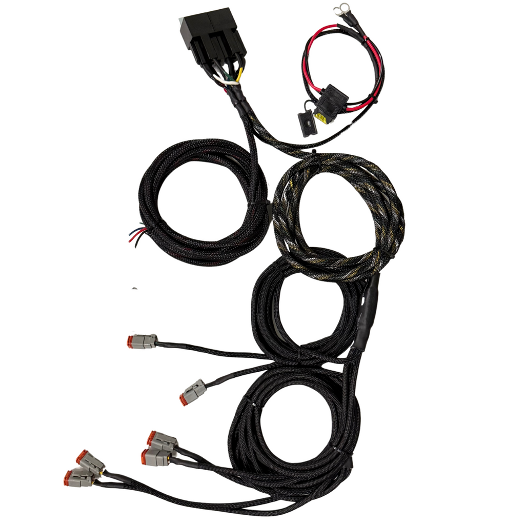 Cali Raised LED Premium Roof Rack 360 Lighting Wiring Harness for Taco