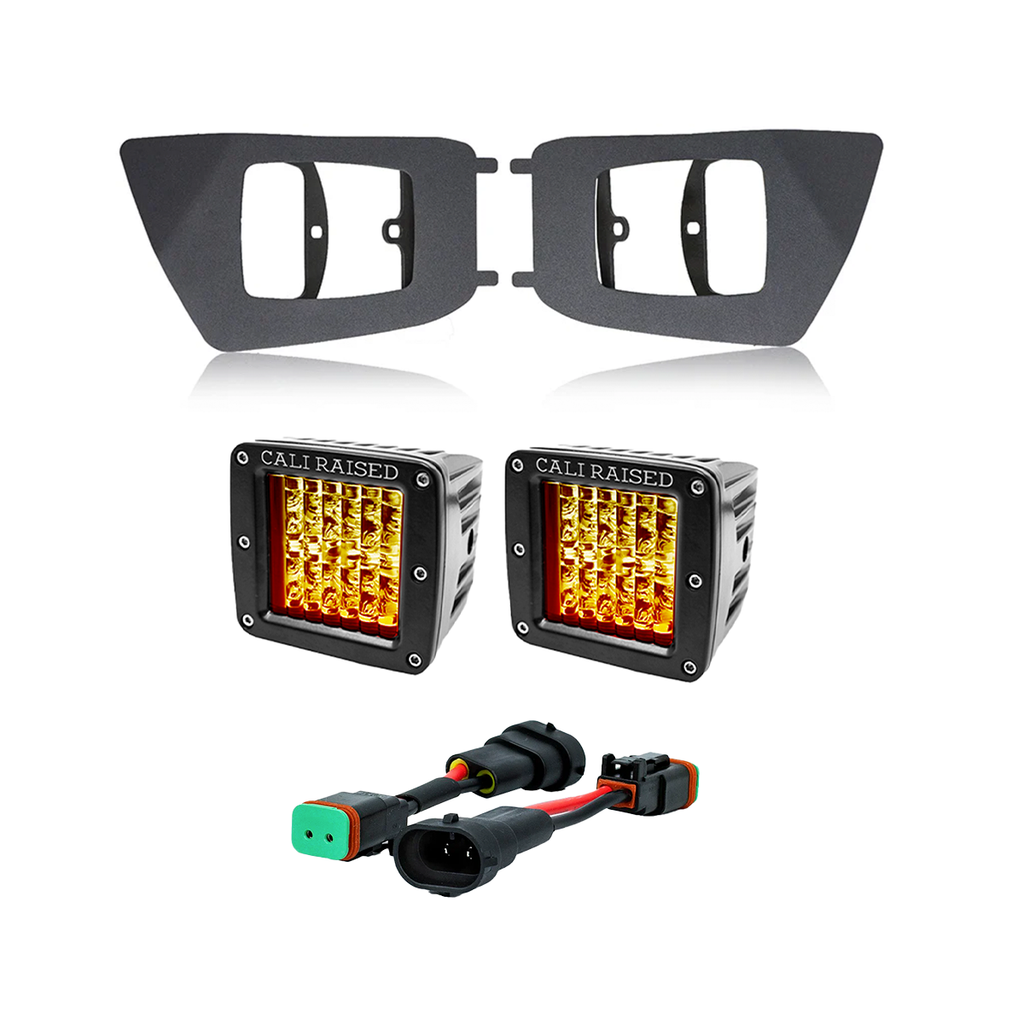 LED Fog Light Pod Replacements Brackets Kit For 2012-2015 Toyota Tacoma