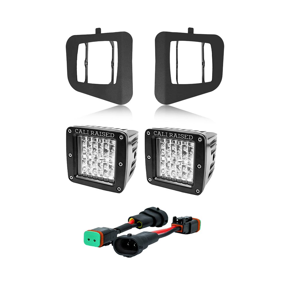 LED Fog Light Pod Replacements Brackets Kit For 2014-2021 Toyota Tundra