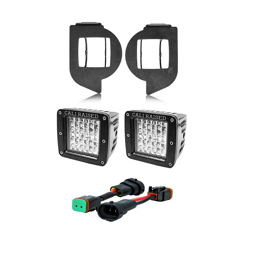 LED Fog Light Pod Replacements Brackets Kit For 2014-2024 Toyota 4Runner