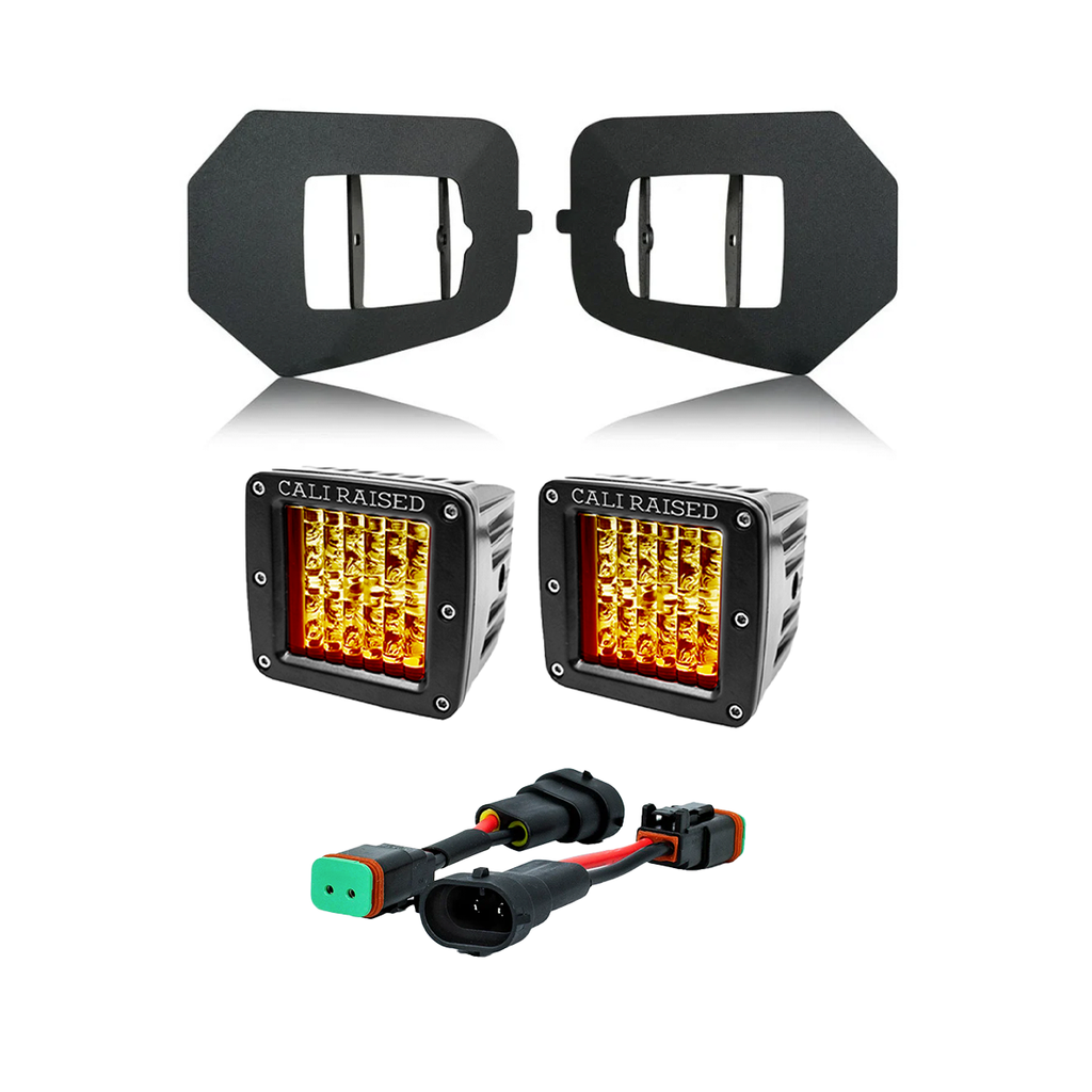 LED Fog Light Pod Replacements Brackets Kit For 2016-2023 Toyota Tacoma