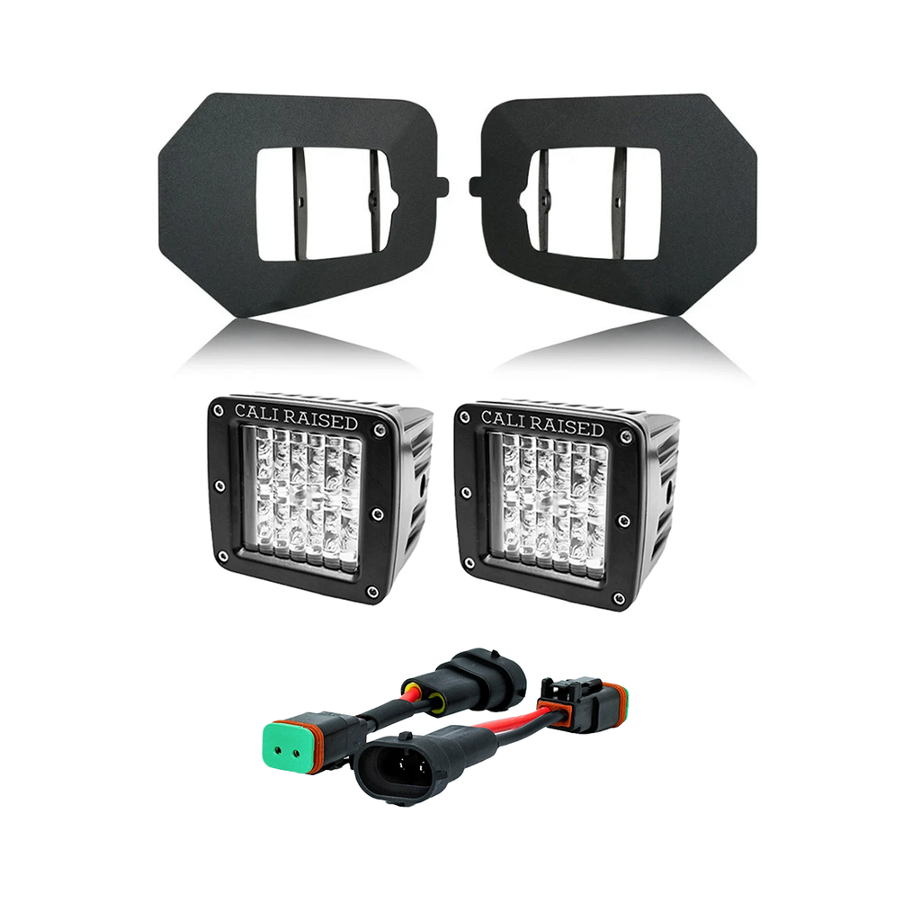 LED Fog Light Pod Replacements Brackets Kit For 2016-2023 Toyota Tacoma