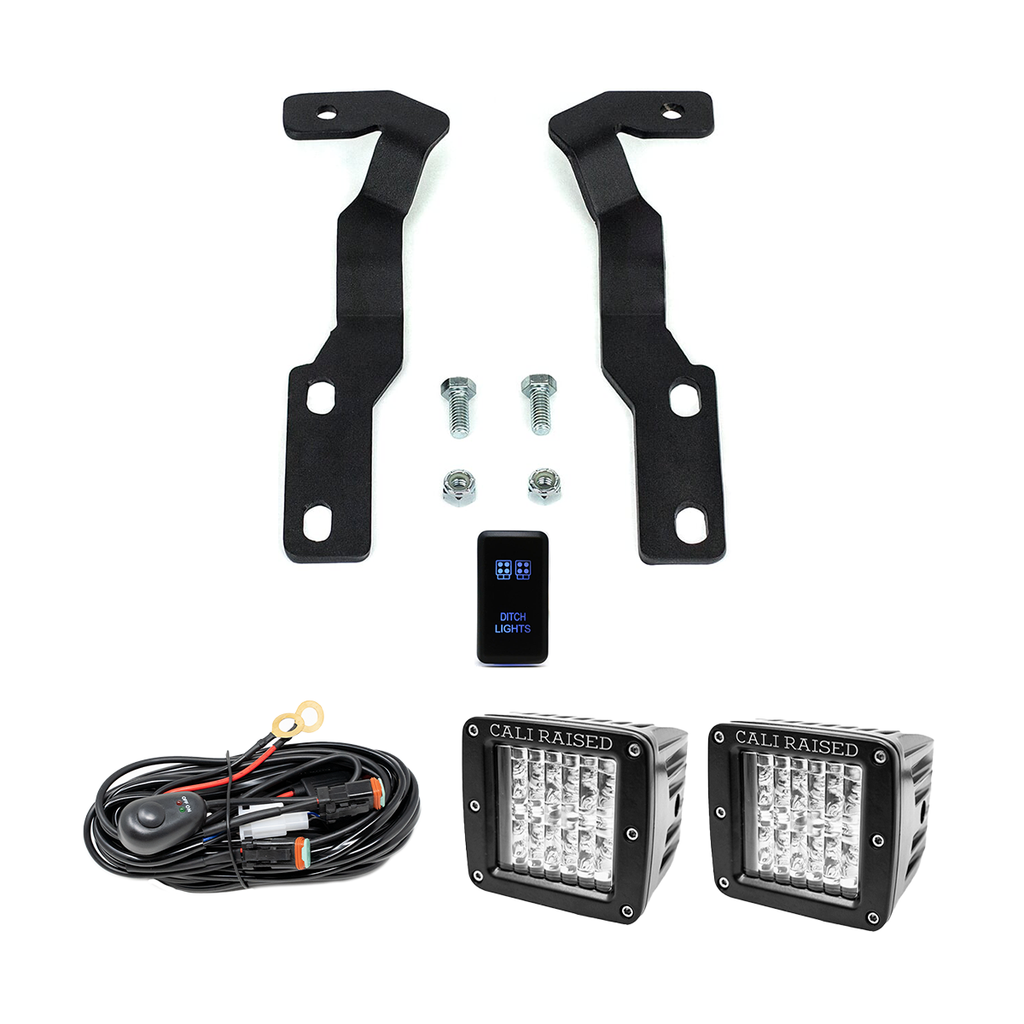 Low Profile Ditch Light Brackets Kit For 2016-2023 Toyota Tacoma