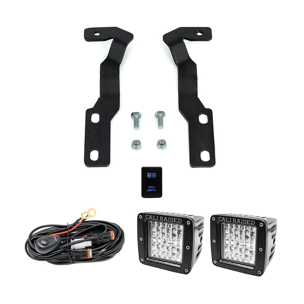 Low Profile Ditch Light Brackets Kit For 2016-2023 Toyota Tacoma