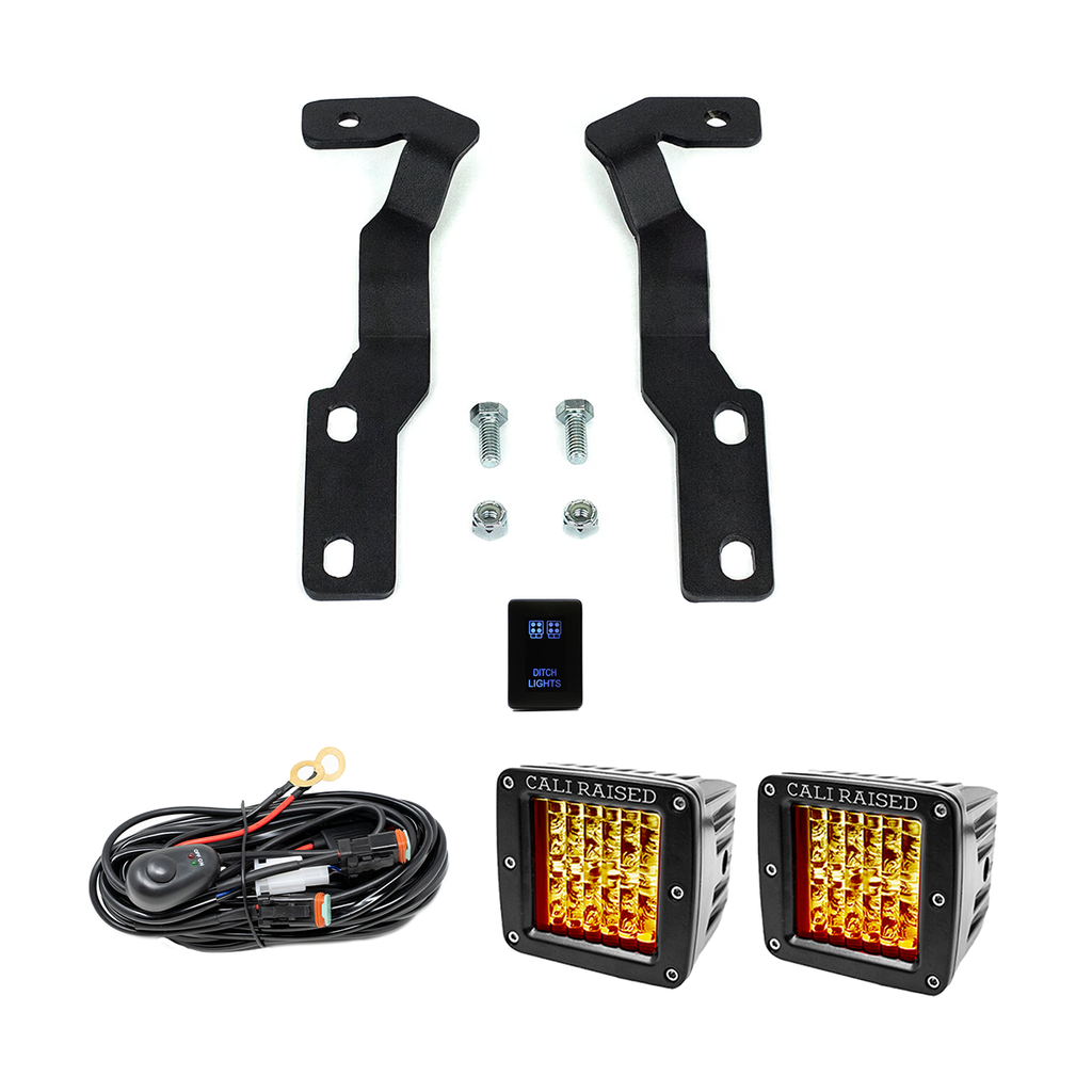 Low Profile Ditch Light Brackets Kit For 2016-2023 Toyota Tacoma
