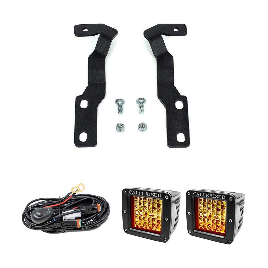 Low Profile Ditch Light Brackets Kit For 2016-2023 Toyota Tacoma