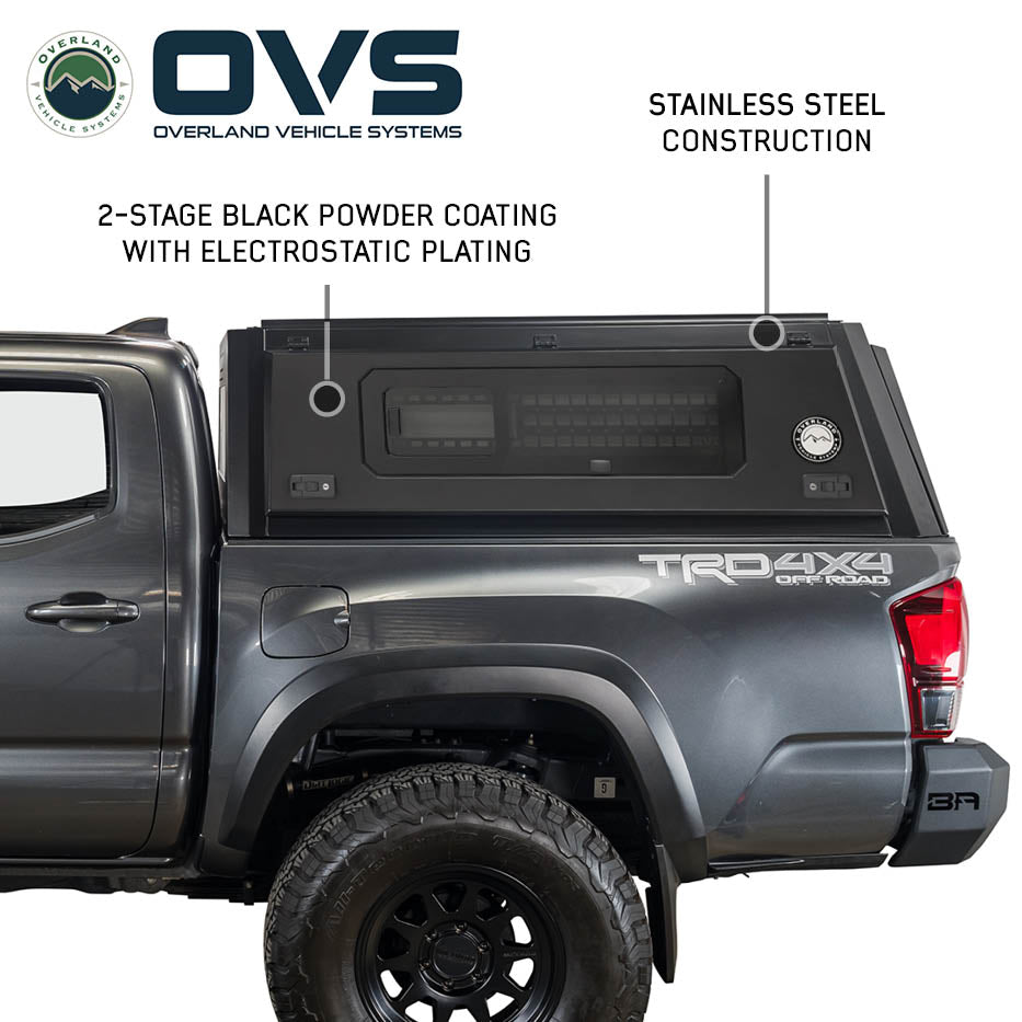 OVS Expedition PRO+ full-window truck cap on a 2016-2023 Toyota Tacoma - view 7