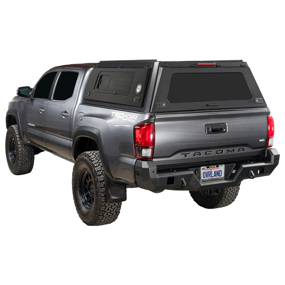 OVS Expedition PRO+ full-window truck cap on a 2016-2023 Toyota Tacoma