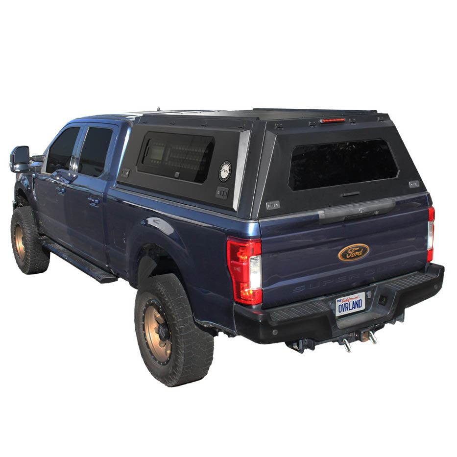 OVS Expedition PRO+ full-window truck cap on a 2017-2022 Ford F-250/F-350 Super Duty