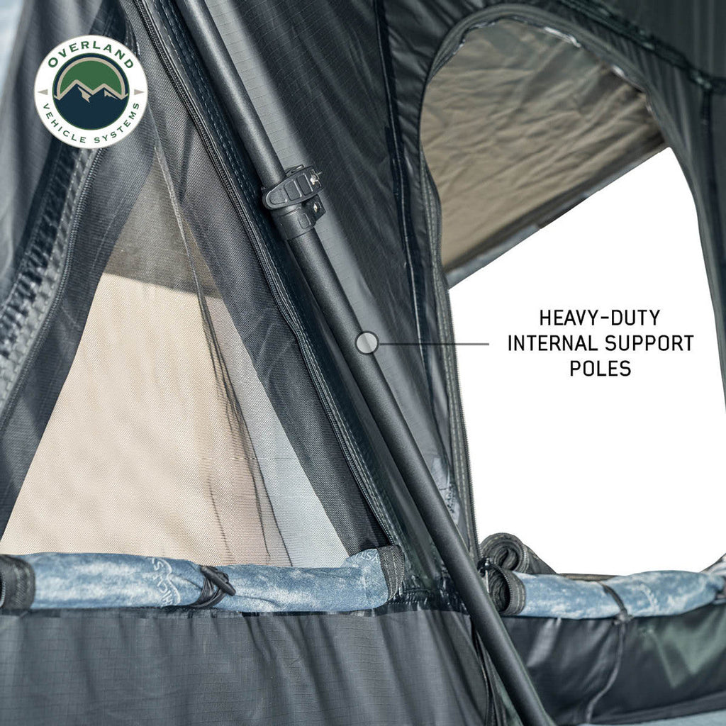 XD Everest Cantilever Aluminum Roof Top Tent - Grey Body & Black Rainfly