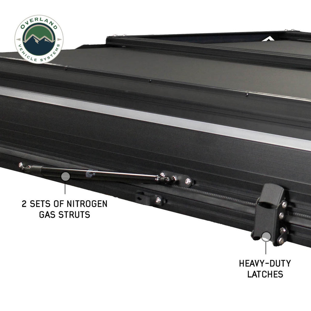 XD Everest Cantilever Aluminum Roof Top Tent - Grey Body & Black Rainfly