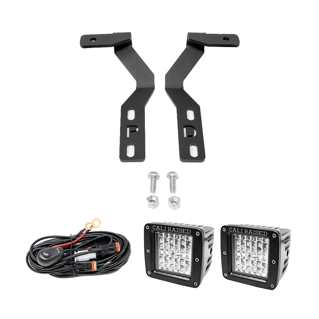 Low Profile Ditch Light Brackets Kit For 2019-2022 Ford Ranger