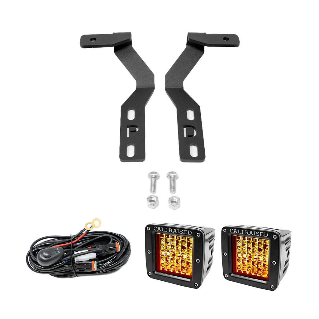 Low Profile Ditch Light Brackets Kit For 2019-2022 Ford Ranger