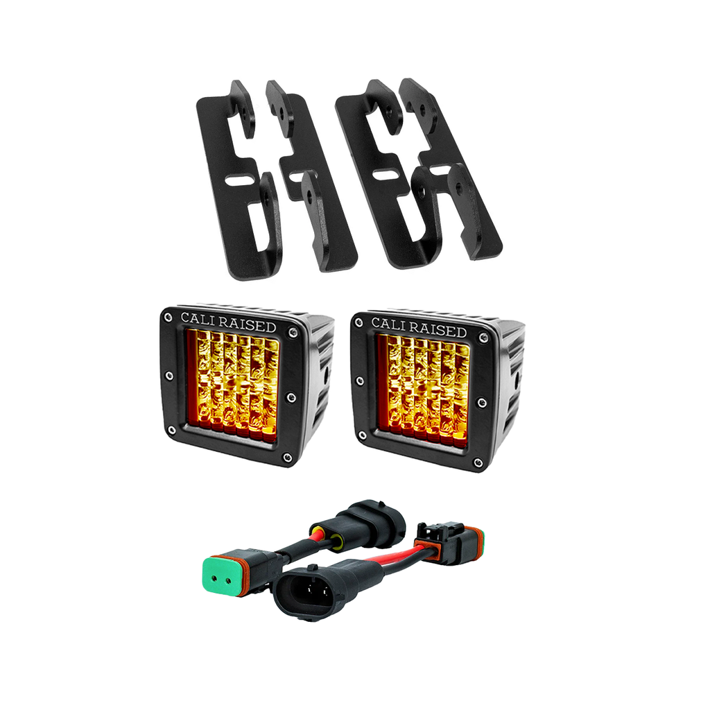 LED Fog Light Pod Replacements Brackets Kit For 2019-2022 Ford Ranger