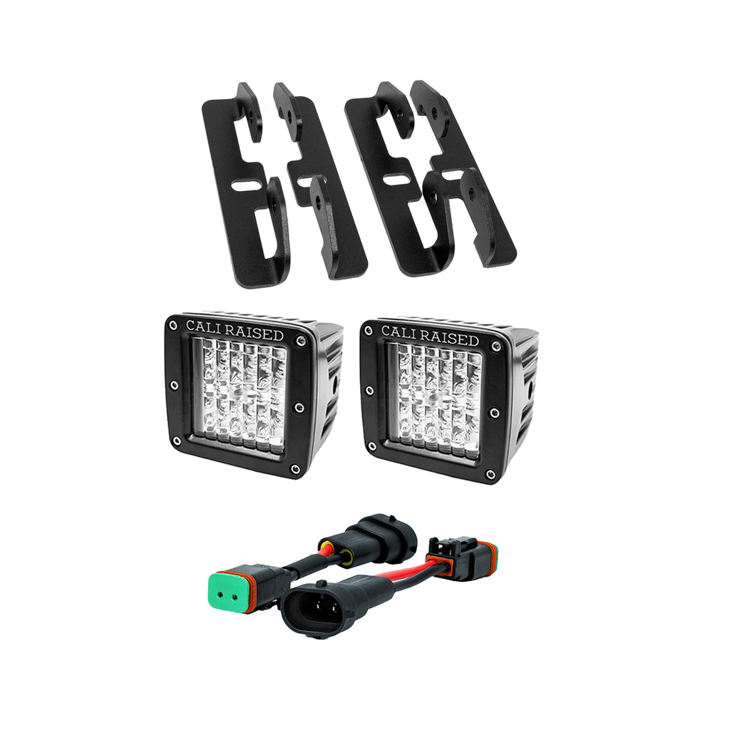 LED Fog Light Pod Replacements Brackets Kit For 2019-2022 Ford Ranger