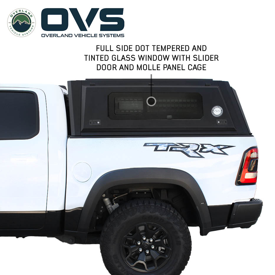 OVS Expedition PRO+ full-window truck cap on a 2019-2027 Ram 1500 - view 2