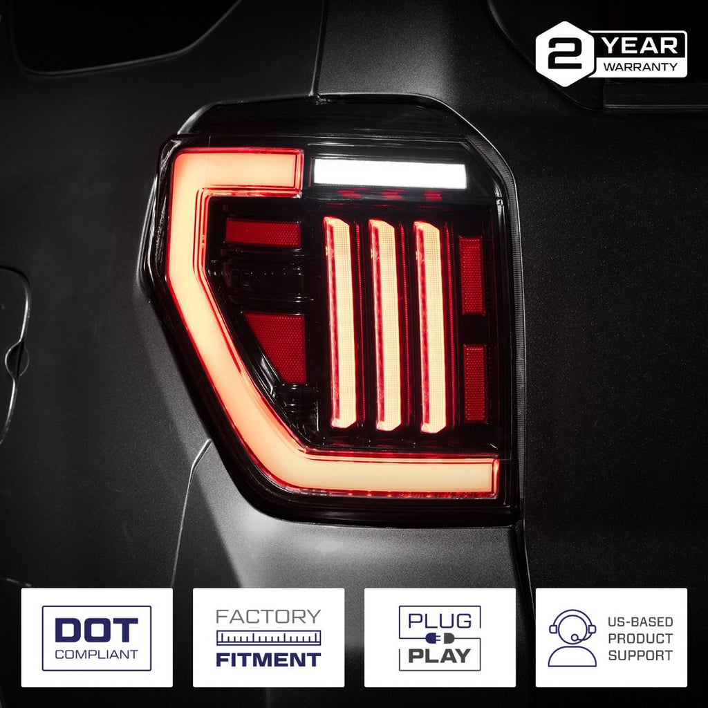 Toyota 4Runner LED Tail Lights (2010-2024) - Sequential Plug & Play Pair | Form Lighting