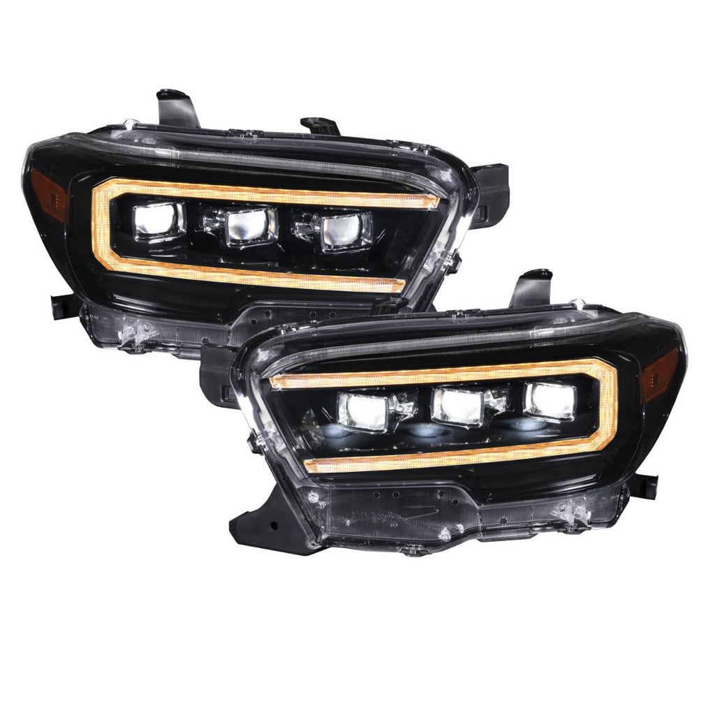 2016-2023 Toyota Tacoma Sequential LED Projector Headlights with Selectable DRL (Pair)