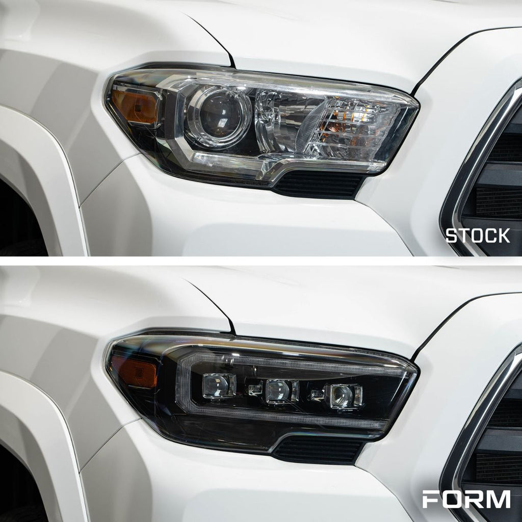 2016-2023 Toyota Tacoma Sequential LED Projector Headlights with Selectable DRL (Pair)