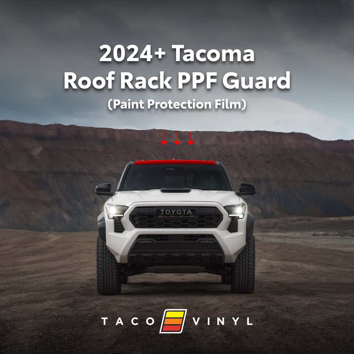 Ppf Storage Rack 2024+ Tacoma PPF Roof Rack Guard - Cali Raised LED