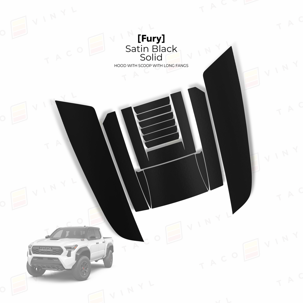 2024+ Tacoma Fury Hood Scoop Stamp (W/ Long Fangs)