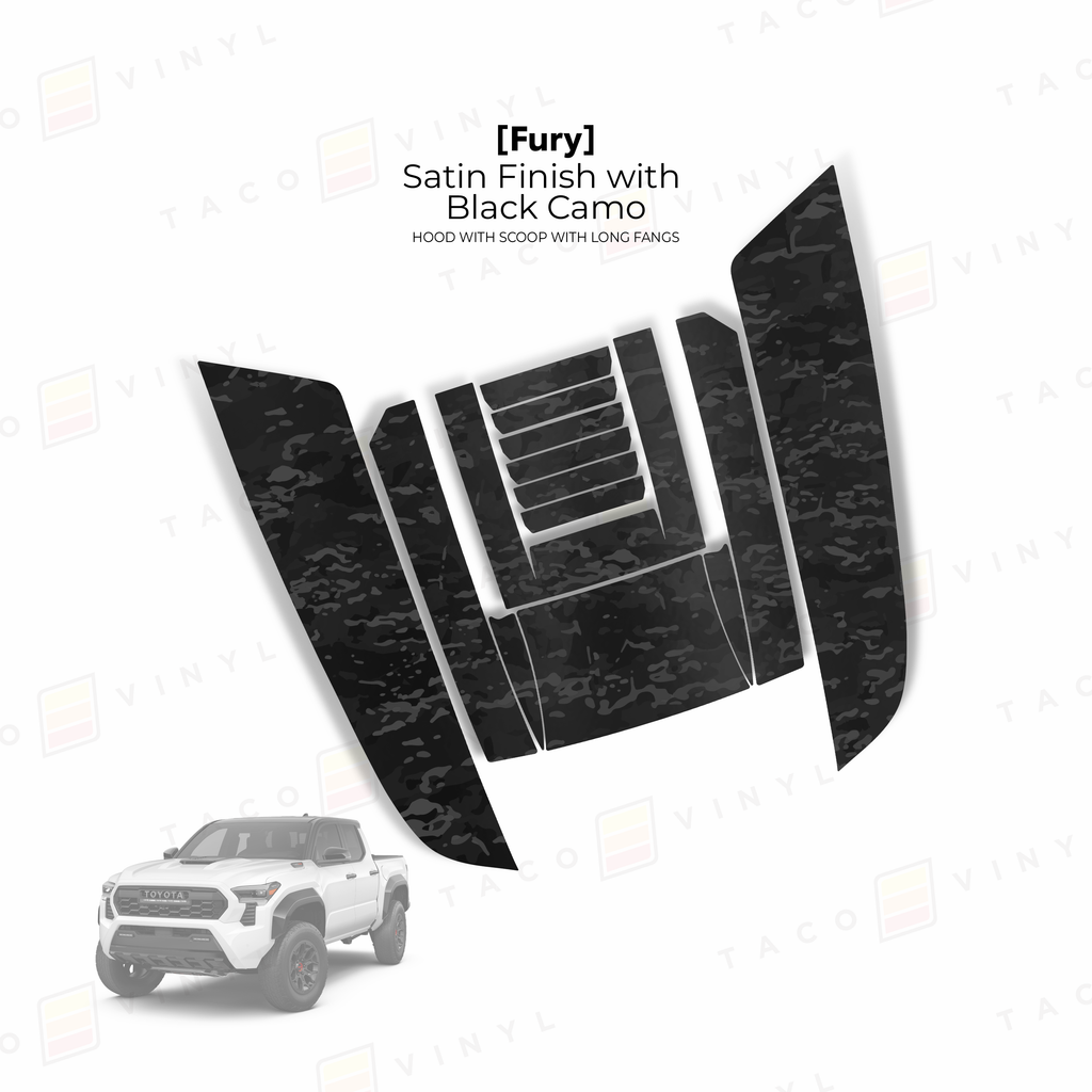 2024+ Tacoma Fury Hood Scoop Stamp (W/ Long Fangs)