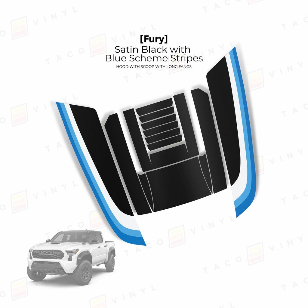 2024+ Tacoma Fury Hood Scoop Stamp (W/ Long Fangs)
