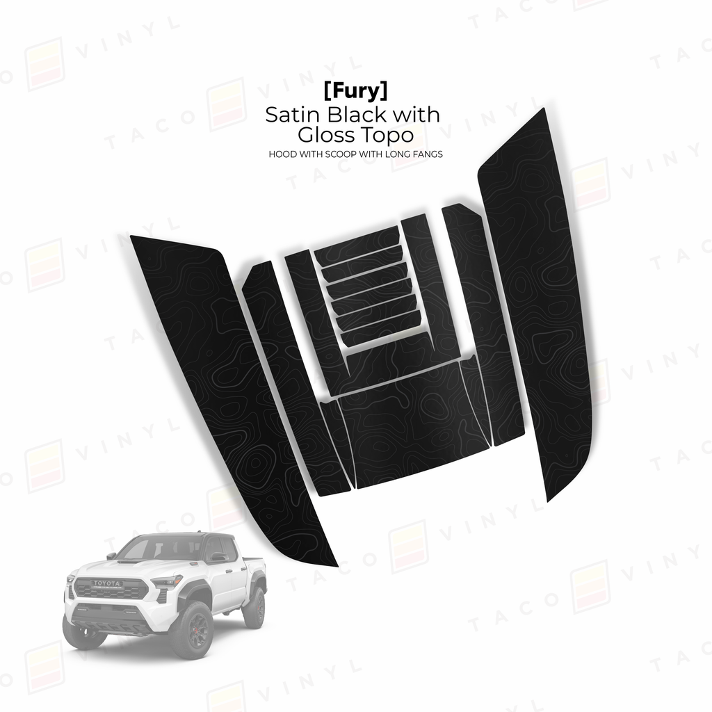 2024+ Tacoma Fury Hood Scoop Stamp (W/ Long Fangs)