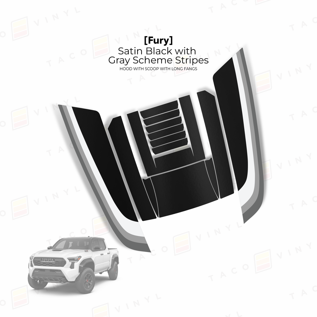 2024+ Tacoma Fury Hood Scoop Stamp (W/ Long Fangs)