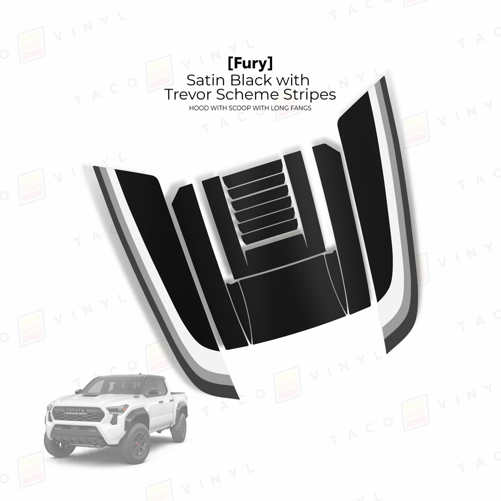 2024+ Tacoma Fury Hood Scoop Stamp (W/ Long Fangs)