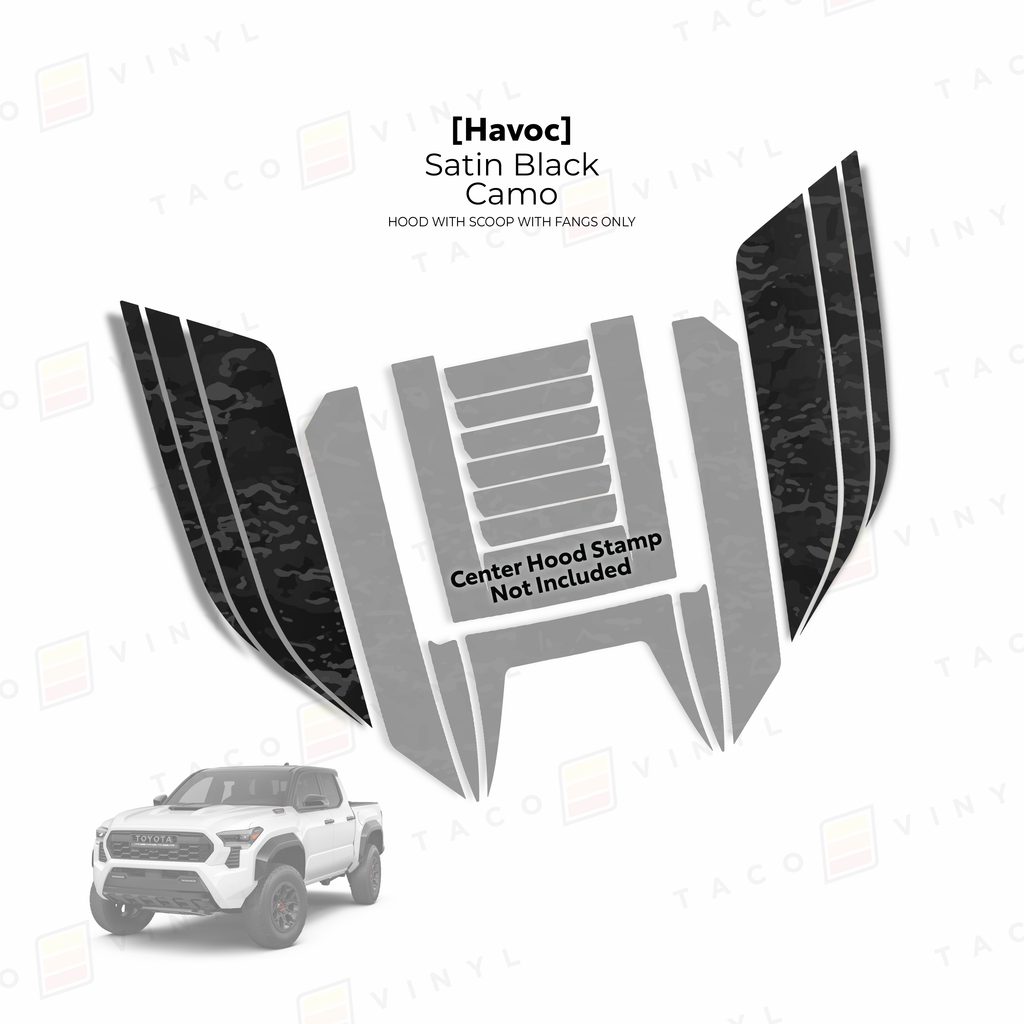 2024+ Tacoma Havoc Hood Scoop Stamp (W/ Fangs only)