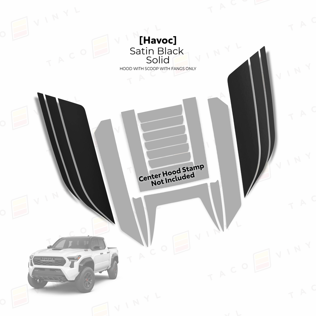 2024+ Tacoma Havoc Hood Scoop Stamp (W/ Fangs only)