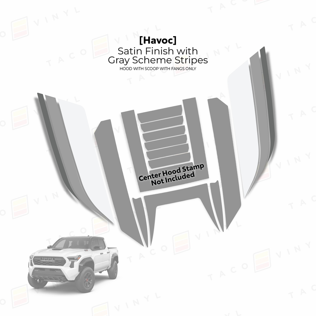 2024+ Tacoma Havoc Hood Scoop Stamp (W/ Fangs only)