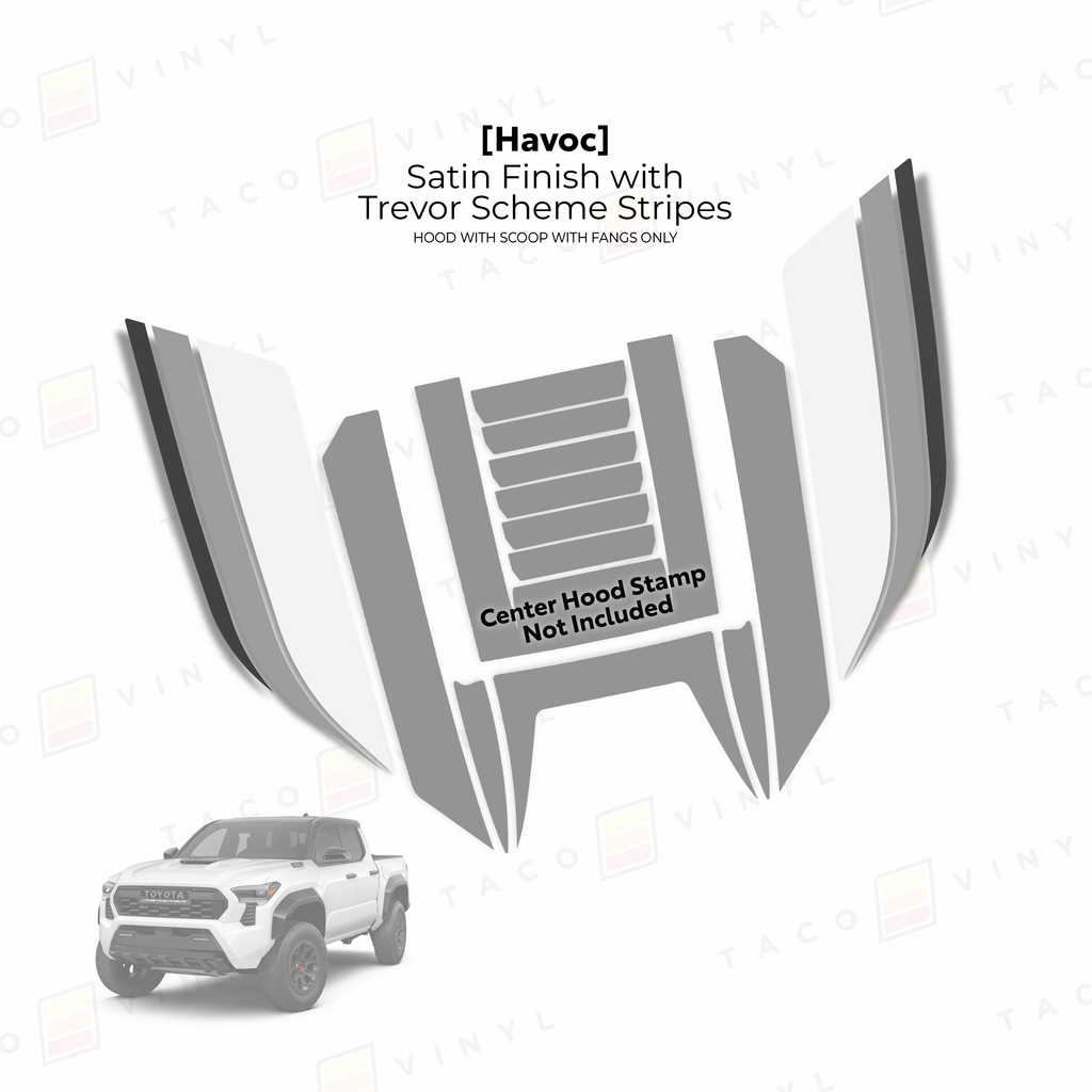 2024+ Tacoma Havoc Hood Scoop Stamp (W/ Fangs only)